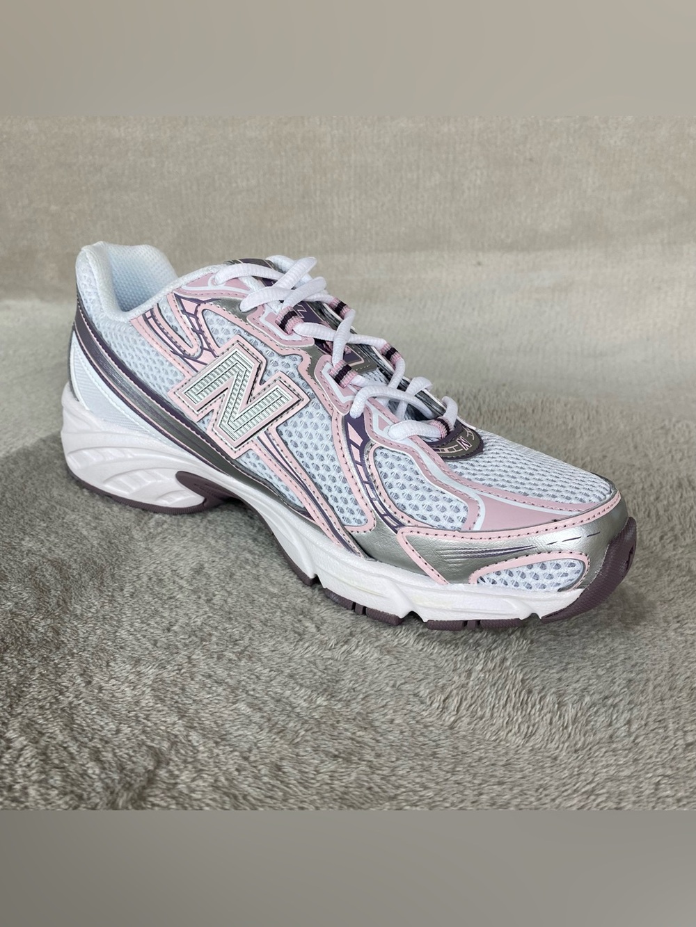 New Balance 740 U740PK2 Womens Size 7.5 Pink White Silver Running Shoes NEW - Picture 6 of 11